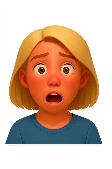 Remove the background so only her face is visible with a transparent background. Keep the mild sun-kissed look and the same style as the original image. sticker