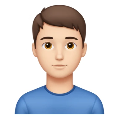 선생님 챗봇에 쓸 프로필 이모지 작게,젊은 남자로 sticker