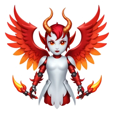 Ultimate angel x devil x robot x elemental  sticker