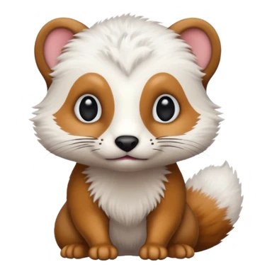 Quiero crear unos emojis del animal armiño sticker