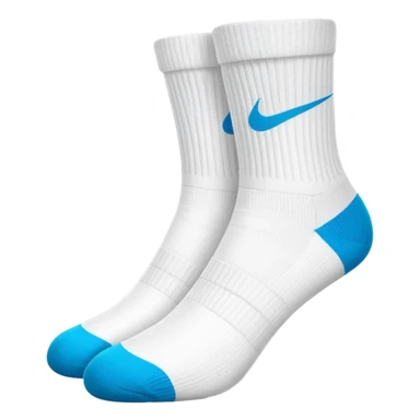 folded white Nike socks sticker