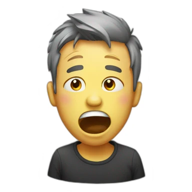 Crazy sobbing sticker