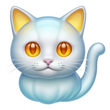 ghost cat sticker
