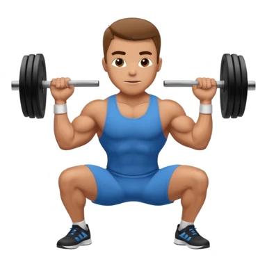 muscle man workout sticker
