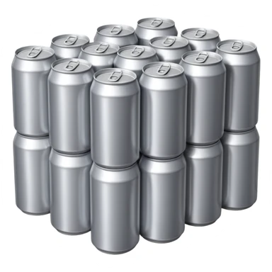 stack of many beer cans sticker