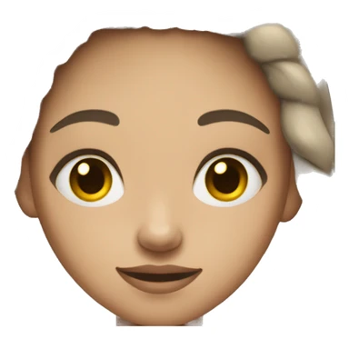 girl student with light skin sticker