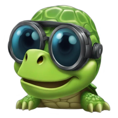 turtle dj sticker