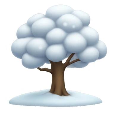 Snow tree sticker