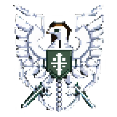 Survey Corps emblem pixel art sticker