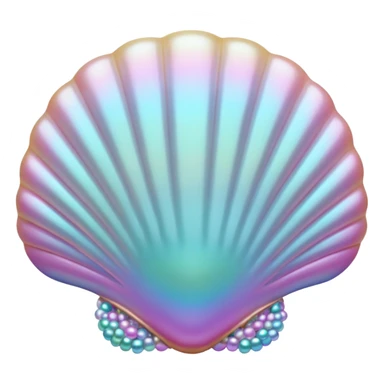 pearls in shell sticker