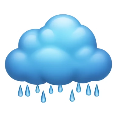Rain cloud sticker