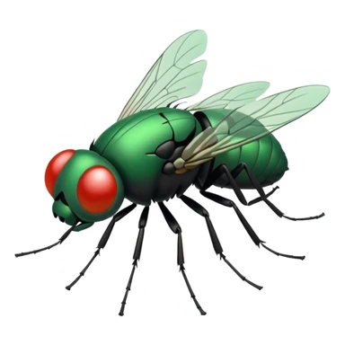 Fly being swatted sticker