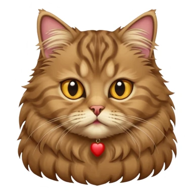 Persian tabby cat brown  sticker