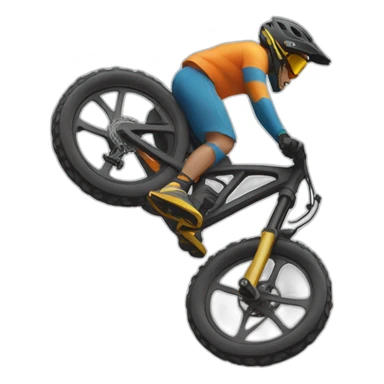 downhill mountain biking sticker