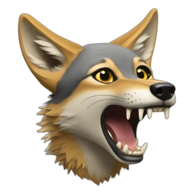 jackal vibing sticker