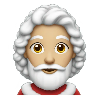 Mrs. Claus With White Beard sticker