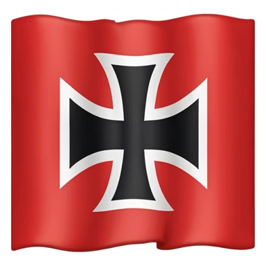 Emoji of the nazi germany flag sticker
