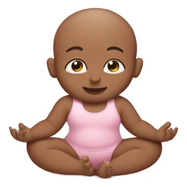 Baby pink yoga Matt  sticker