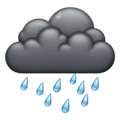 Rain cloud sticker