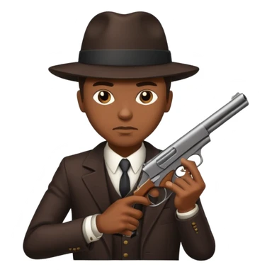 African American gangster taliban terrorist with a gun sticker