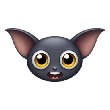 bat with big eyes sticker