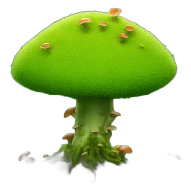 moss with fungi sticker