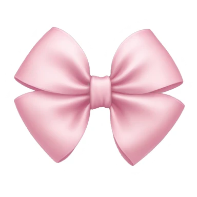 Light pink bow sticker