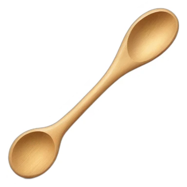 flat edge wooden spoon sticker