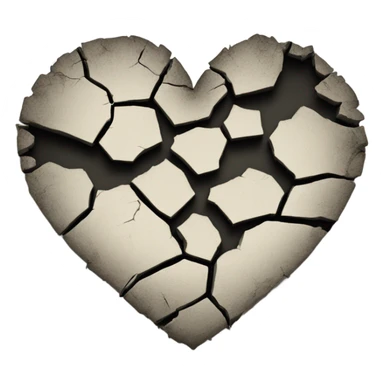 Broken heart sticker