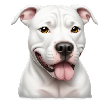 White pitbull named Martin Luther king sticker