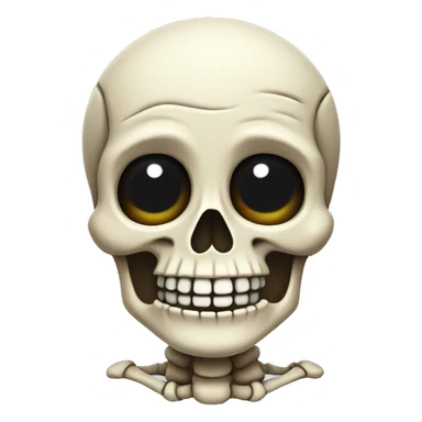smiling skeleton  sticker