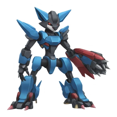 Lucario-Zoroark-medabot-Mecha full body sticker