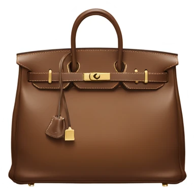Birkin bag Hermes brown sticker