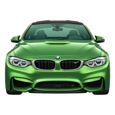 Green bmw m4 upgraded sticker