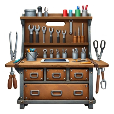 Crafting station sticker