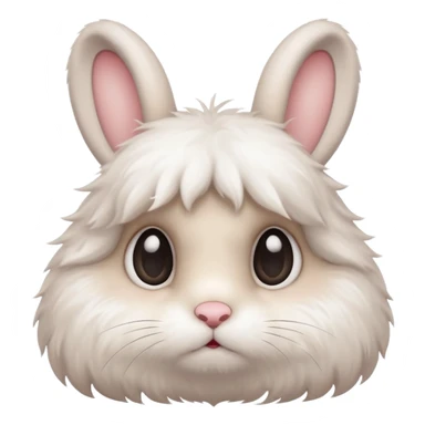 Emotional bunny sticker