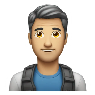 Man looking at me holding a phone  sticker