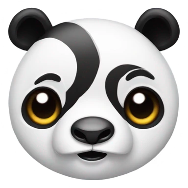 panda with third eye open sticker
