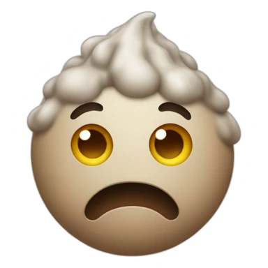 Poo with fever sticker