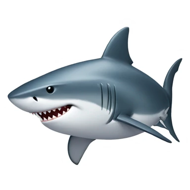 Shark with a top hati  sticker