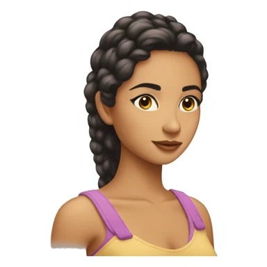 Morena pelo riso sticker