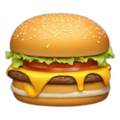 Donald trump eat burger sticker