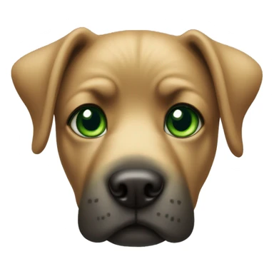 green puppy dog eyes sticker