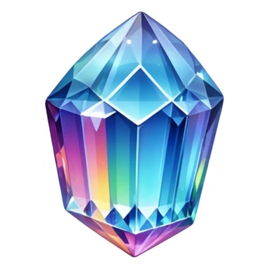 A big crystal (no background)(The crystal has many colours) sticker