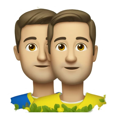 zelenskiy and flug ukraine sticker