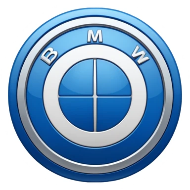 create an emoji of bmw logo so that i can copy and paste sticker