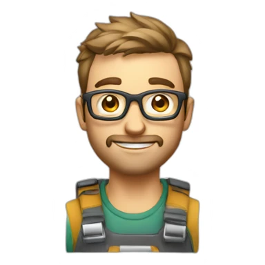 australian man designing an app sticker