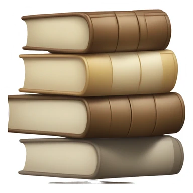 neutral stack of books sticker