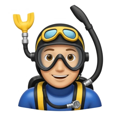 scuba diver sticker