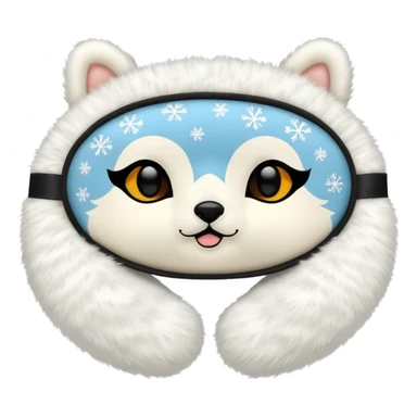 cozy winter sleep mask sticker